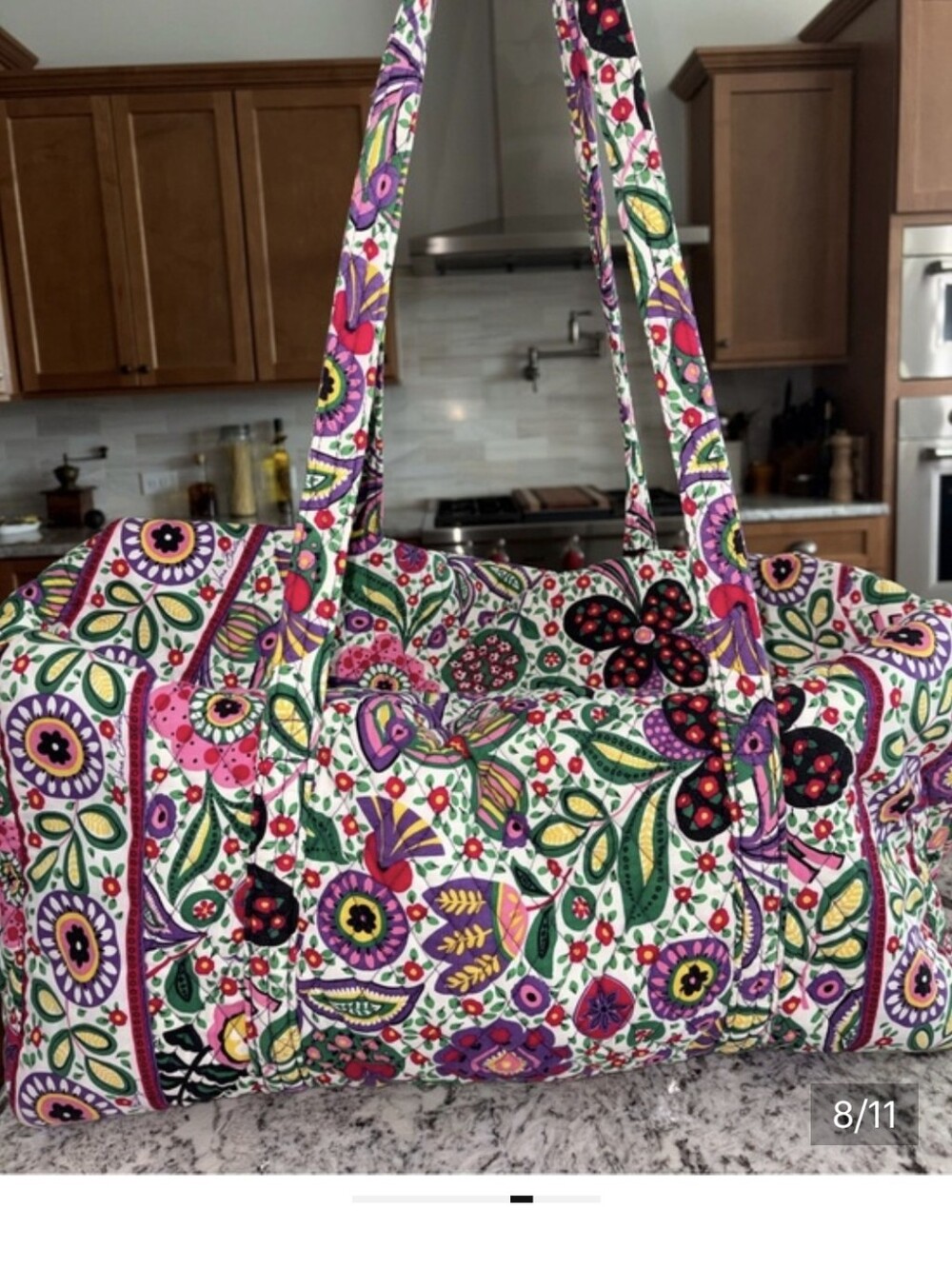 EXTRA LARGE Vera Bradley Duffle Bag - Picture 8 of 11